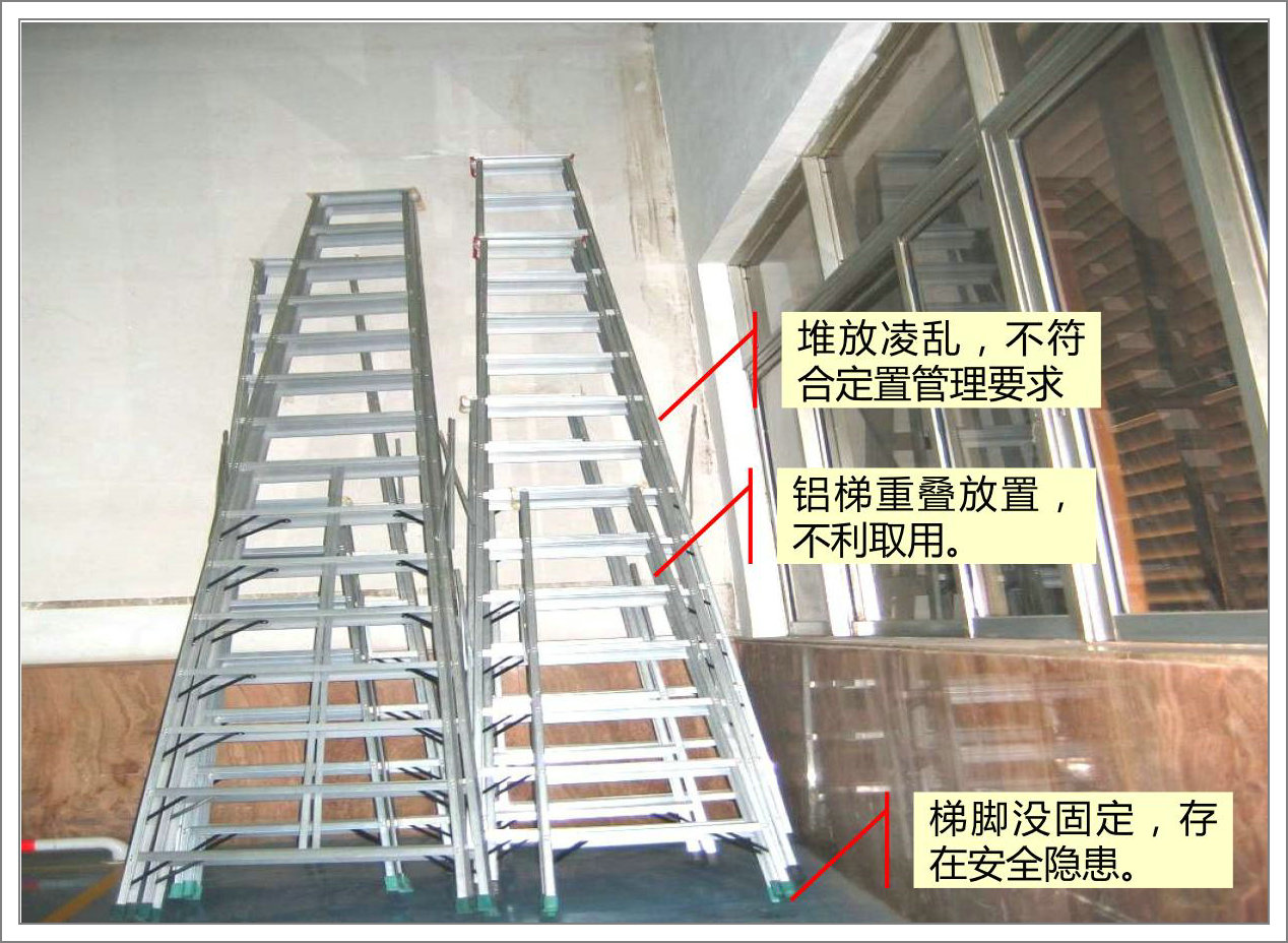 設備管理體系之改善案例：鋁梯定置管理